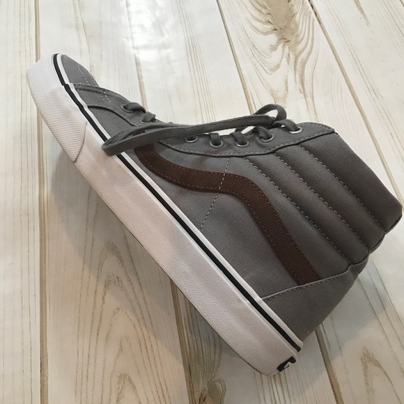 (Sold) Vans Hi-Top Men's Shoes, Gray/Brown Size 11 - Picture 6 of 8